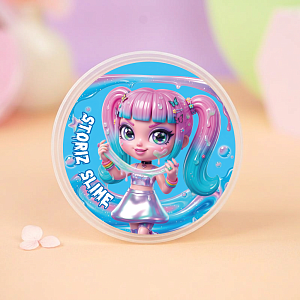 Слайм "WOW girl" с шариками, голубой 180 гр. STORIZ