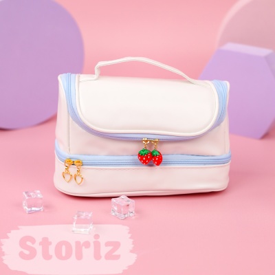 Косметичка "Strawberry", голубой 
