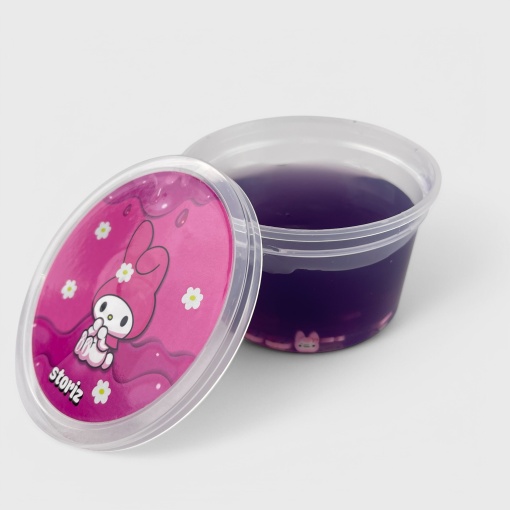 Слайм "Стекло" сиреневый, с дек наполнителем мело, 180гр STORIZ