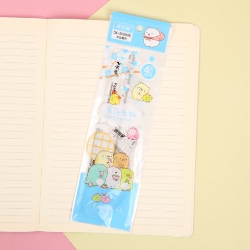 Набор линеек "Sumikko Gurashi" 4шт.