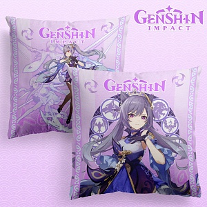 Подушка декоративная "Genshin Impact" Кэ Цин, 40x40см (1 серия)