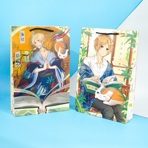 Подарочный пакет "Тетрадь Дружбы Нацумэ" 41x27,5 см