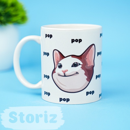 Кружка "Pop Cat" 330 мл оптом со склада!