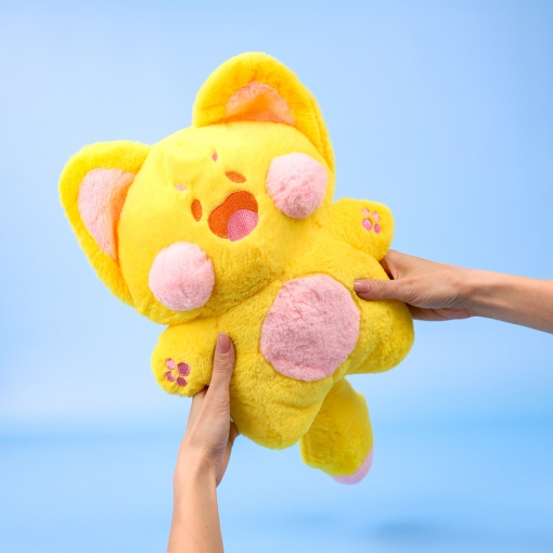 Мягкая игрушка "Котенок Dudu" желтый, 50см