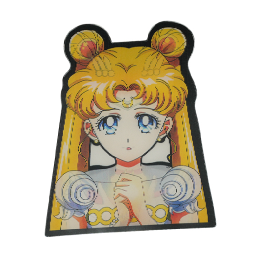 Наклейка голографическая "Сейлор Мун" 3D, №01