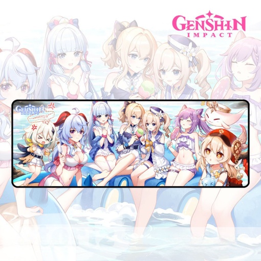Коврик для мыши "Genshin Impact" All №4, 80x30 см