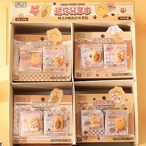 Набор блокнотов-брелков "Figure" еда №0240, 2шт, в ассорт-те 1 наб.