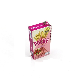 Брелок "Pocky" клубника, розовый