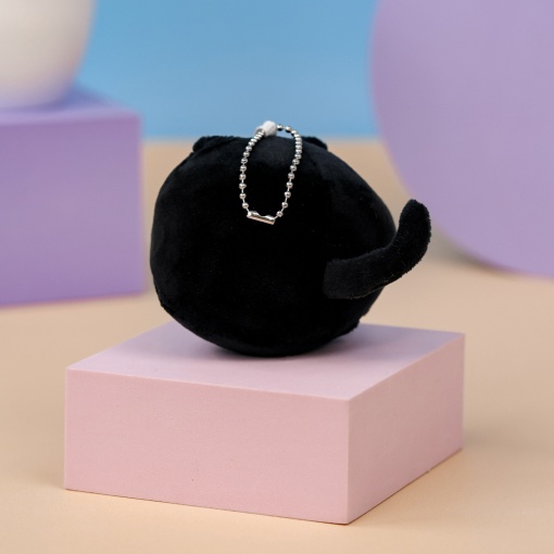 Мягкий брелок "Котенок" фиолетовый, 10см