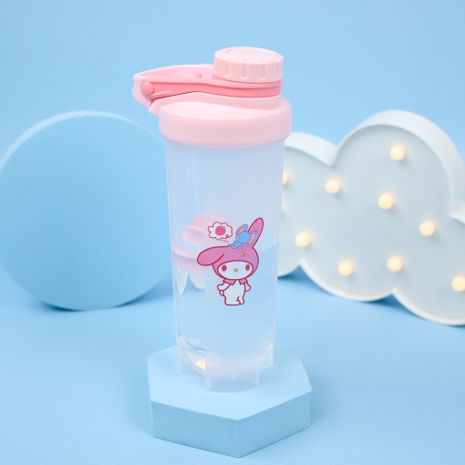 Бутылочка прозрачная "Мело" розовый, 700 мл.  оптом