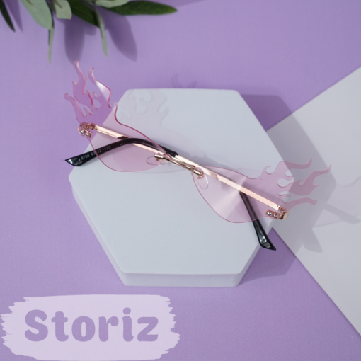 Солнцезащитные очки с чехлом "Fire" pink