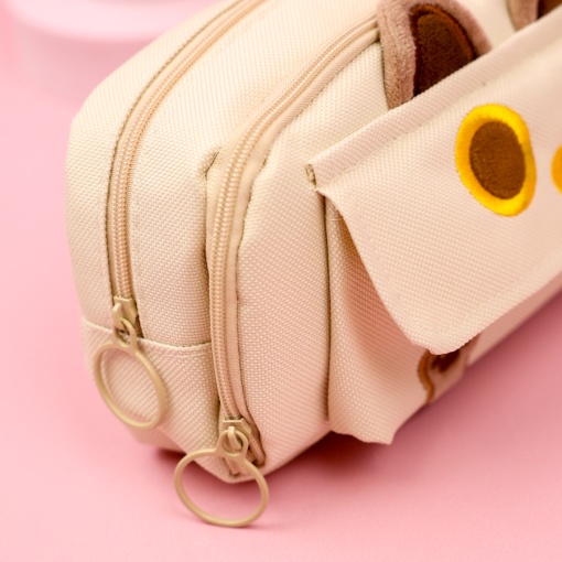 Пенал "Котик" бежевый