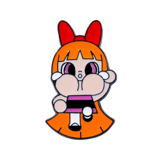Значок-брошь "Crybaby" Powerpuff Girls, розовый XZ2344-2