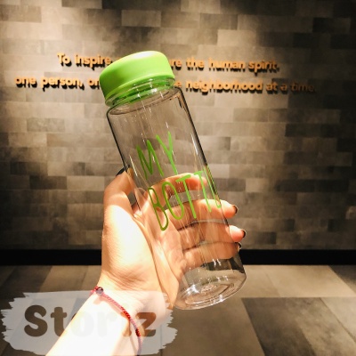 Бутылочка прозрачная "My bottle" зеленая оптом