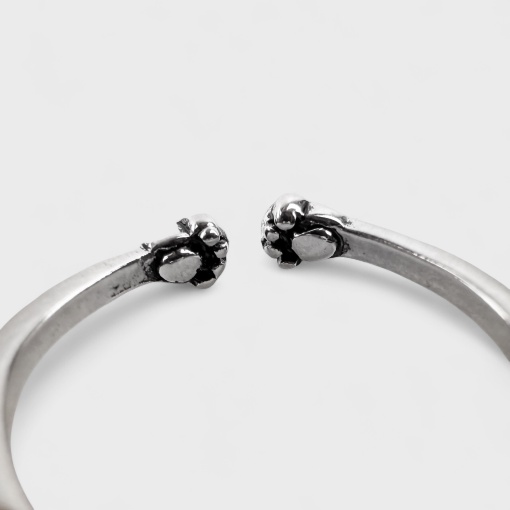 Кольцо "Собачка в очках" серебристый