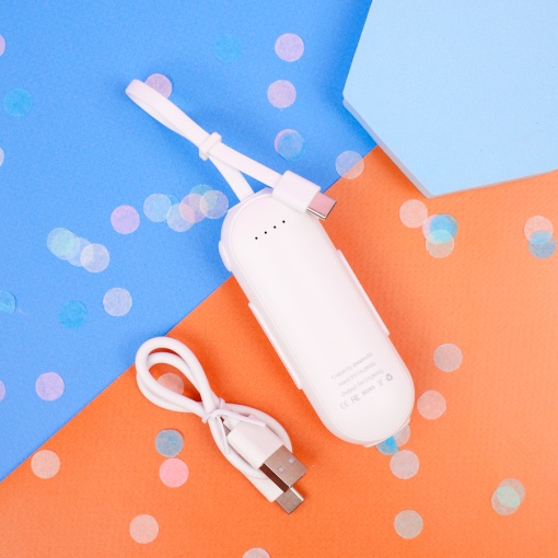 PowerBank "Cat" белый, Type-C (2000 mAh)