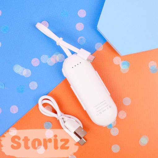 PowerBank "Cat" белый, Type-C (2000 mAh)