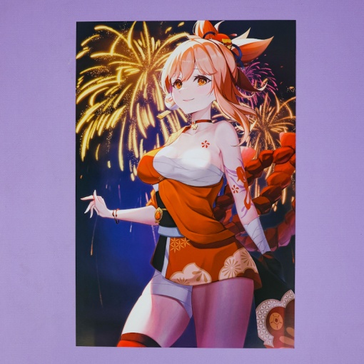 Набор постеров "Genshin Impact" 8 шт, 42х29см (№ 07) оптом