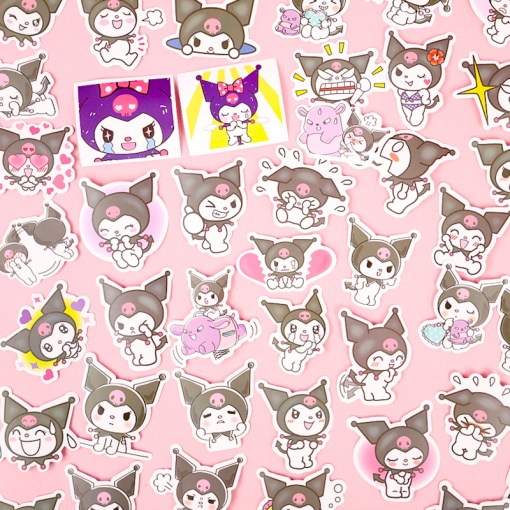 Наклейки для стикер бомбинга "Cute Kuro" A (60 шт.)