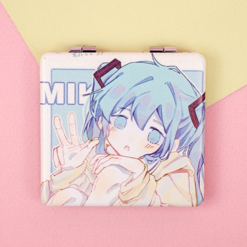 Зеркальце карманное "Miku" №3, 7х7 см