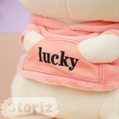 Мягкая игрушка "Lucky Bunny" розовый, 30 см
