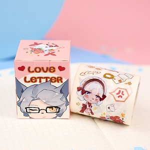 Набор наклеек в рулоне "Love Letter" 3м