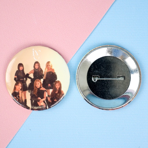 Значок круглый "K-pop" Ive №1, 56мм