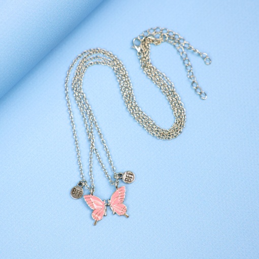 Кулон парный "Butterfly", розовый