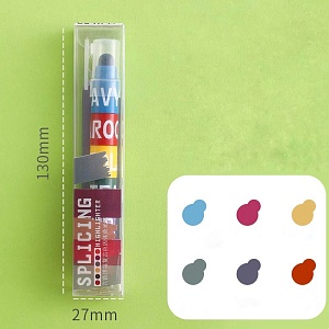 Маркер твердый 6в1 "Splicing" ретро-цвета