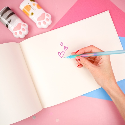 Скетчбук с наклейками "Cute bunny" A4 (15 листов) в ассортименте 1 шт.