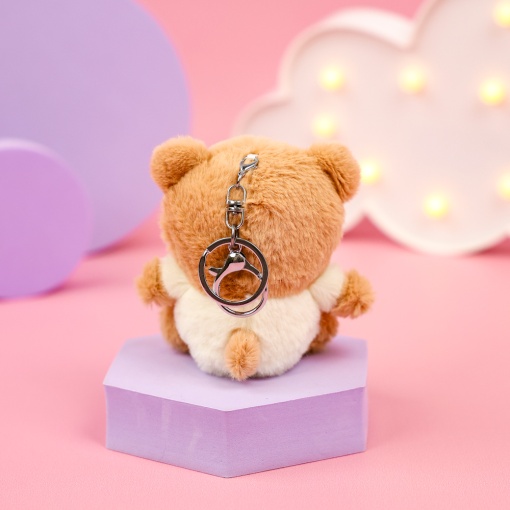 Мягкий брелок "Милый Медвежонок" коричневый 12 см