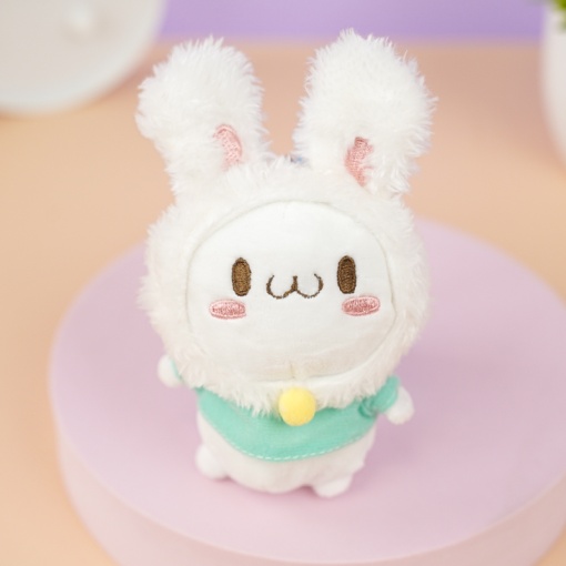 Мягкий брелок "Котенок-заяц" 10 см