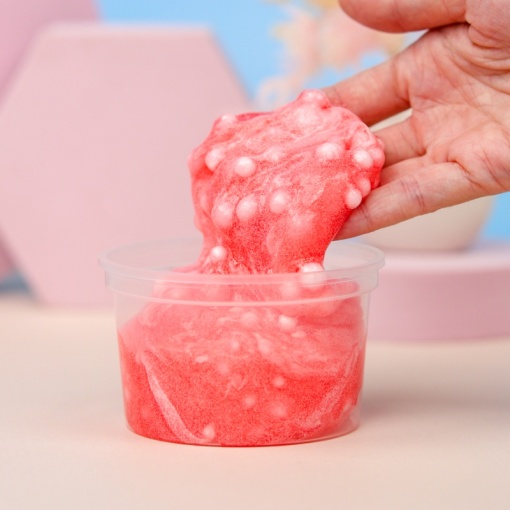 Слайм "Sugar Party" SMUZI BOOM клубничный, 200 гр.