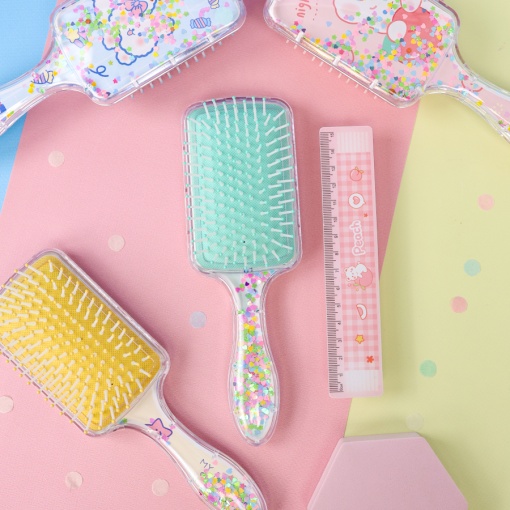 Расческа с блестками "Cute Animals" №3594А,  в ассортименте 1шт.