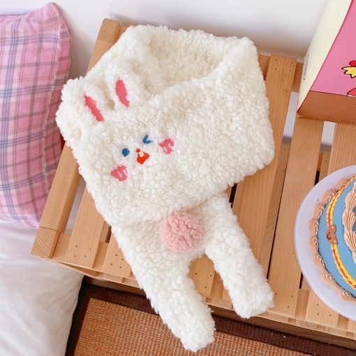 Шарф "Зайка" белый