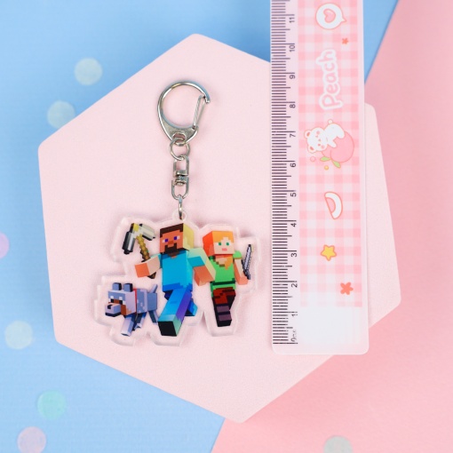 Брелок акриловый "Майн" Пиксели №8