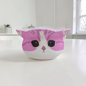Заколка-крабик для волос "Cat" розовый