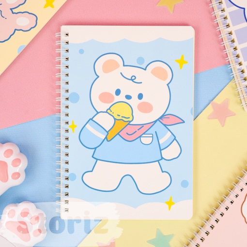 Блокнот "Bear&Bunny" A5, (набор 4шт)