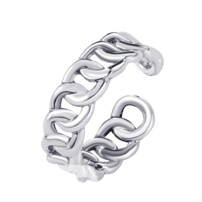 Кольцо "Chain" серебристый