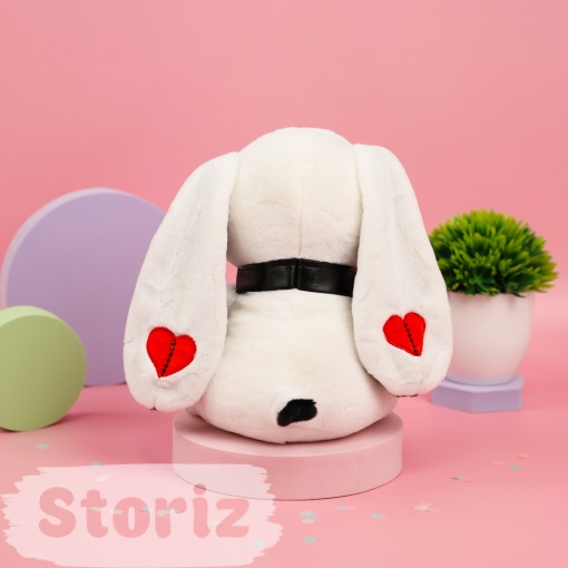 Мягкая игрушка "Bunny Dark", белый 25 см