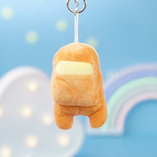 Мягкий брелок "Among Us" желтый, 10 см