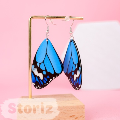 Серьги "Butterfly Wings" синие