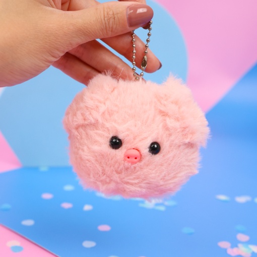 Мягкий брелок "Свинка" розовый
