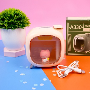 Мини-увлажнитель "Cute TV" розовый (USB) оптом