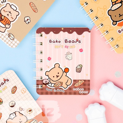 Блокнот "Bake Bears" A7, в ассортименте 1шт