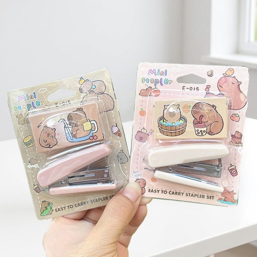 Степлер "Капибара" №Е-015, в ассортименте 1 шт.