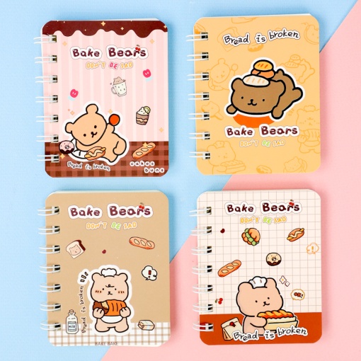 Блокнот "Bake Bears" A7, в ассортименте 1шт