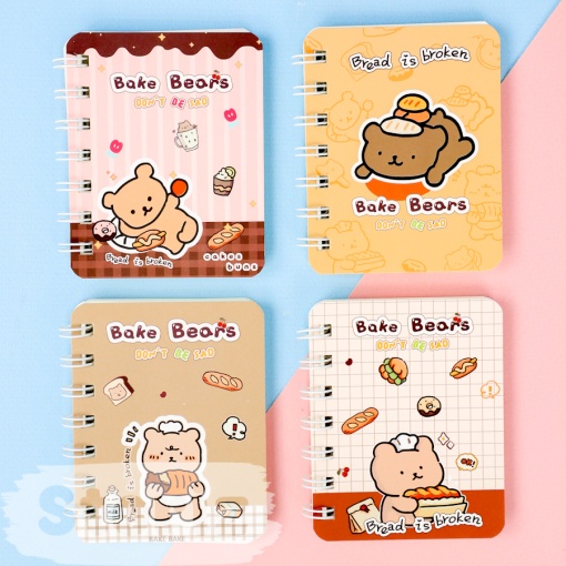 Блокнот "Bake Bears" A7, в ассортименте 1шт