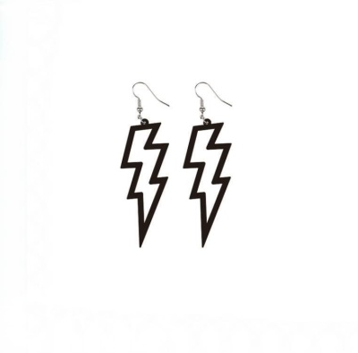 Серьги "Thunder" черный