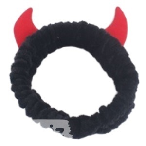 Повязка для волос "Devil" черный